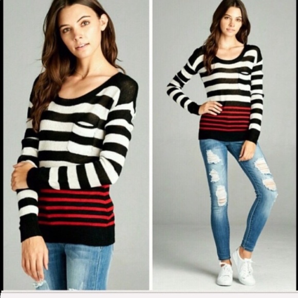 Junior Cozy Block Colored Long Sleeve Sweater - Picture 2 of 3